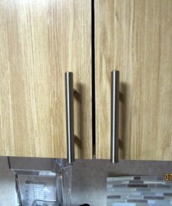 Cosmas 25 Pack 305-030SN Satin Nickel Cabinet Hardware Euro Style Bar Handle Pull - 3" Inch (76mm) Hole Centers, 5-3/8" Overall Length, 1/2" Inch Bar Diameter 51 81eAGnO wvL