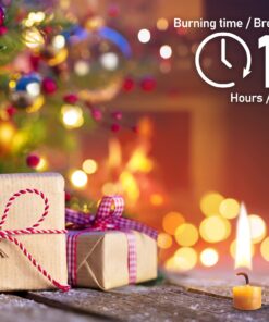 Eika Premium 10% Beeswax Tree Candles - Pack of 20 Honey Colored Natural Christmas Wax Candles for Pyramids, Carousels & Chimes - Made in Europe 1 Pack 10 81eBFv2dtzL