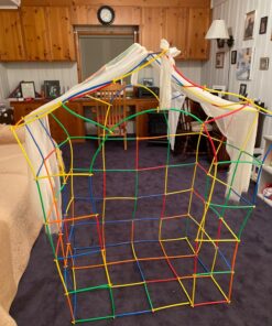 Straw Constructor STEM Building Toys 800 pcs-Colorful Interlocking Plastic Enginnering Toys- Fun- Educational- Safe for Kids- Develops Motor Skills-Construction Blocks- Best Gift for Boys and Girls 23 81eBYwAxLoL