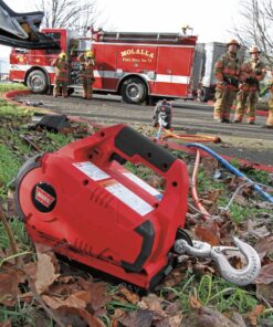 WARN 885030 PullzAll Cordless 24V DC Portable Electric Winch with Steel Cable and 1 Rechargeable Battery Pack: 1/2 Ton (1,000 lb) Lifting/Pulling Capacity, Red 11 81eCfIqG8EL