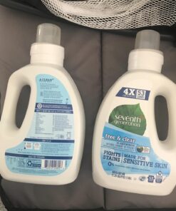 Seventh Generation Concentrated Laundry Detergent Liquid Free & Clear Fragrance Free 40 Fl Oz (Pack of 2) Free and Clear 44 81eDodcpHzL 1