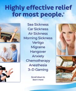 Sea-Band Mama Anti-Nausea Acupressure Wristband for Morning Sickness, Colors May Vary, Pack of 2 33 81eEsyvAhyL