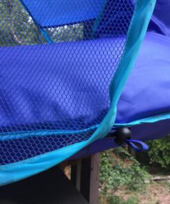 SwimWays Spring Float Recliner with Removable Canopy - Swim Lounger for Pool or Lake, Blue Dark Blue / Light Blue 33 81eFQeaAxsL