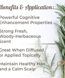 Plant Therapy Rosemary Essential Oil 100% Pure, Undiluted, Natural Aromatherapy, Therapeutic Grade 10 mL (1/3 oz) 6 81eFvgD0AOL