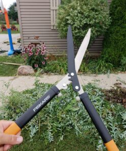 Fiskars PowerGear Hedge Shears - 23" Stainless Steel Blades - Plant Cutting Scissors with Sharp Precision-Ground Steel Blade PowerGear 23 in 13 81eH0Q4BowL