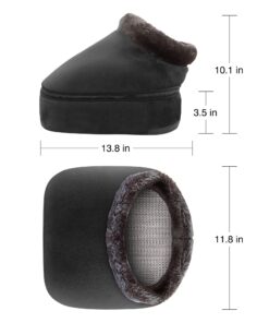 Snailax 2-in-1 Shiatsu Foot and Back Massager with Heat - Kneading Feet Massager Machine with Heating Pad, Cushion or Foot Warmer,Massagers for Back,Leg,Foot Relief Black 26 81eH3V7Cq2L