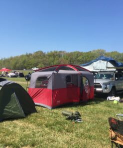 Night Cat Backpacking Tent for One 1 to 2 Persons Lightweight Waterproof Camping Hiking Tent for Adults Kids Scouts Easy Setup Single Layer 2.2x1.2m Army Green 1 Person (4ft Width) 36 81eHiTgyCL