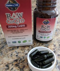 Garden of Life Vegetarian Omega 3 6 9 Supplement - Raw CoQ10 Chia Seed Oil Whole Food Nutrition with Antioxidant Support, 60 Capsules 24 81eJWTLcoML