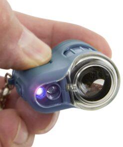 Carson MicroMini 20x LED Lighted Pocket Microscope with Built-In UV and LED Flashlight - Blue 21 81eKUAQX21L