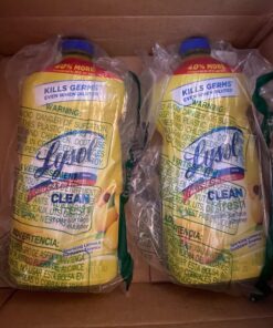 Lysol Multi-Surface Cleaner, Sanitizing and Disinfecting Pour, to Clean and Deodorize, Sparkling Lemon and Sunflower Essence, 40 Fl Oz 40 Fl Oz (Pack of 1) 32 81eLdV1QPnL