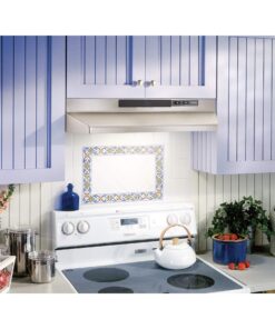 Broan-NuTone F402404 Exhaust Fan for Under Cabinet Two-Speed Four-Way Convertible Range Hood Insert with Light, 24-Inch, Stainless Steel 13 81eMScS0o1L