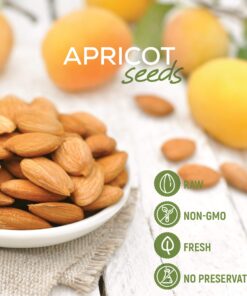 NUTS U.S. - Sweet Raw Apricot Kernels (Seeds) | Unpasteurized and Non-GMO | No Sulphure | Packed In Resealable Bags!!! (2 LB) 2 Pound (Pack of 1) 13 81eMZ3qisxL