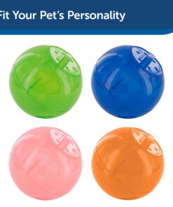 PetSafe SlimCat Meal-Dispensing Cat Toy, Great for Food or Treats, Blue, for All Breed Sizes 19 81eNYL9VkJL