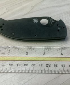 Spyderco Tenacious Folding Utility Pocket Knife with 3.39" Black Stainless Steel Blade and Durable G-10 Handle - Everyday Carry - PlainEdge - C122GBBKP 48 81eNhY9i4EL