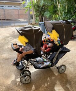 Graco DuoGlider Double Stroller | Lightweight Double Stroller with Tandem Seating, Glacier 73 81eO2SG FL