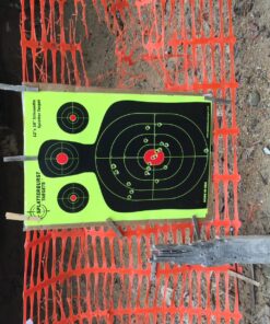 Splatterburst Targets - 12 inch Multi-Bullseye Splatter Target - Easily See Your Shots Burst Bright Fluorescent Yellow Upon Impact - Made in USA 25 Pack 21 81eP34cZmL