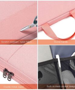 15.6 Inch Laptop Sleeve Case for Acer Aspire 5 15.6, Acer Chromebook 15, Lenovo Yoga 720/730 15.6, Lenovo IdeaPad 3 15.6, HP Envy/Spectre x360, MSI GL62M, Water Resistant Notebook Case, Pink 15.6 Inch 18 81ePDMN698L