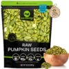 Nut Cravings - Raw Pumpkin Seeds Pepitas, Unsalted, Shelled, Superior to Organic (32oz - 2 LB) Bulk Nuts Packed Fresh in Resealable Bag - Healthy Protein Snack, All Natural, Keto, Vegan, Kosher Pumpkin Seeds Raw 2 Pound (Pack of 1) 4 81eQbj5UGxL