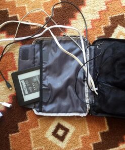 BUBM Double Layer Electronics Organizer/Travel Gadget Bag For Cables,Memory Cards,Flash Hard Drive and More,Fit For iPad Or Tablet(Up To 9.7")--Large, Black Large,2-layer 37 81eRMBAD9CL