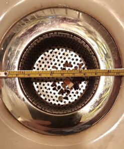 Fengbao 2PCS Kitchen Sink Strainer - Stainless Steel, Large Wide Rim 4.5" Diameter 35 81eSJUWvV5L