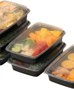 16 Pack - SimpleHouseware 1 Compartment Food Grade Meal Prep Storage Container Boxes, 28 Ounces 16 Pack 23 81eSMOCuoGL