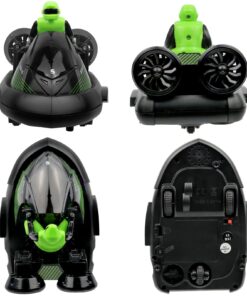 Click N' Play Set of 2 Remote Control Bumper Cars, Stunt RC Battle Cars with Drivers, Toy Game for Boys & Girls Ages 6+, Black Red 8 81eT4G6IhGL