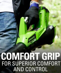 Greenworks 40V (115 MPH / 430 CFM) Brushless Axial Leaf Blower, 2.0Ah Battery and Charger Included Brushless Blower (2.0Ah) 20 81eTRDMpRkS 1