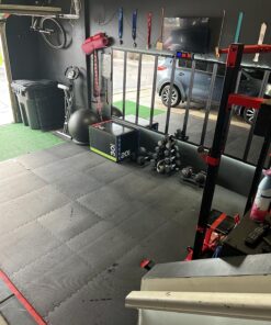 BalanceFrom Puzzle Exercise Mat with EVA Foam Interlocking Tiles for MMA, Exercise, Gymnastics and Home Gym Protective Flooring, Multiple Sizes Black 1/2" Thick, 24 Square Feet 33 81eUcCx0miL