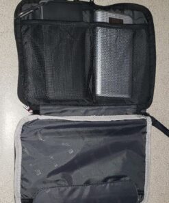 BUBM Double Layer Electronics Organizer/Travel Gadget Bag For Cables,Memory Cards,Flash Hard Drive and More,Fit For iPad Or Tablet(Up To 9.7")--Large, Black Large,2-layer 41 81eUgMYZy3L