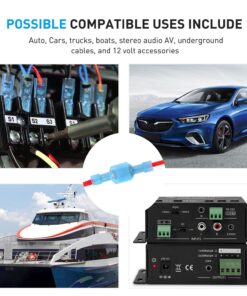 Nilight 200PCS Male Female Fully Insulated Wire Crimp Terminal Nylon Quick Connectors Wiring Spade 16-14 Gauge, 2 Years Warranty 200PCS Crimp Terminals 21 81eVjIC0q6L