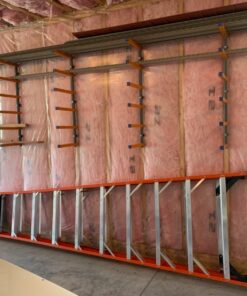 Bora Wood Organizer and Lumber Storage Metal Rack with 6-Level Wall Mount – Indoor and Outdoor Use, In Orange | PBR-001 83 81eVnNu 1KL