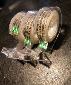 Amazon Basics Double Sided Tape with Dispenser, Narrow Width, 1/2 x 252 inches, 3-Pack, Translucence 29 81eVxDZnUXL