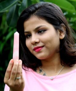 Jet Genuine Rose Quartz Obelisk Tower Booklet Jet International Crystal Therapy Jumbo Facet Aura Rock Crystal Natural 11 81eWMQq DPL