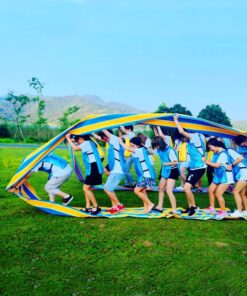 KINDEN Teamwork Games Group Learning Activity Fun Playing Run Mat for Kids and Adults Field Day Game Color002-20ft 14 81eXyADHgdL