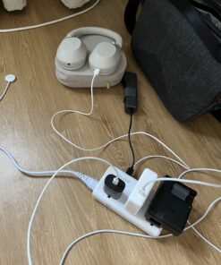BESTEK Universal Travel Adapter 100-220V to 110V Voltage Converter 250W with 6A 4-Port USB Charging 3 AC Sockets and EU/UK/AU/US/India Worldwide Plug Adapter (White) 01 EU Plug White 28 81eYutq9aBL