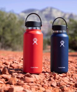 Hydro Flask Stainless Steel Wide Mouth Water Bottle with Flex Cap and Double-Wall Vacuum Insulation 32 Oz Black 17 81eaBA7a6jL