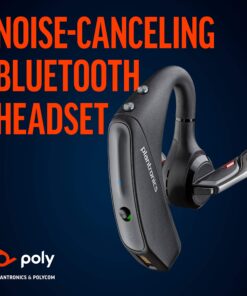 Poly Voyager 5200 Wireless Headset (Plantronics) - Single-Ear Bluetooth Headset w/Noise-Canceling Mic - Ergonomic Design - Voice Controls - Lightweight - Connect to Mobile/Tablet via Bluetooth 24 81eaBN5H rL