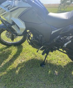 KiWAV Motorcycle Kickstand Pad Plate Support Accessory - Black - Soft Ground, Grass, Hot Pavement, Outdoor Parking, Anti Sinking 29 81ebm2Kt25L