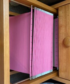 Amazon Basics Hanging File Folders, Letter Size, Aqua, 25-Pack 27 81ecHawLSL