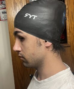 TYR Latex Swim Cap Black 20 81edl60KjL