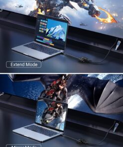 UGREEN Mini DisplayPort to HDMI VGA Adapter, 4K Thunderbolt 2 Adapter 2 in 1 Mini DP Converter Compatible with MacBook Pro MacBook Air iMac Surface Pro 1 2 3 4 6 Surface Laptop 2 ThinkPad X1, Black 18 81edlPrbgKL