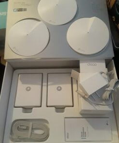 TP-Link Deco Mesh WiFi System(Deco M5) –Up to 5,500 sq. ft. Whole Home Coverage and 100+ Devices,WiFi Router/Extender Replacement, Anitivirus, 3-pack 3-5 Bedrooms, 3-pack 67 81eeYGVZFrL