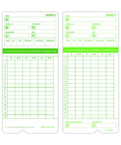 Alternative view of 100 uPunch Time Cards for HN3000 100 Upunch Time Cards