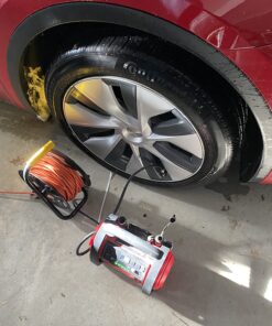 AVID POWER Tire Inflator Portable Air Compressor, 12V DC / 120V AC Car Tire Pump, Air Mattress Pump with Inflation and Deflation Modes, Dual Powerful Motors, Digital Pressure Gauge 1-red 31 81egVCpuYKL