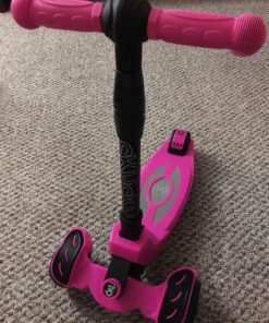 6KU Kids Scooter with Adjustable Height, Toddler Scooter with Widened Flash Wheels, Scooter for Kids Age 3-8 Years Old, Lean to Steer Pink Without Seat 27 81ei nY6foL