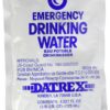 DATREX Emergency Water Pouch for Disaster or Survival, 125 ml Each 4.22 Fl Oz (Pack of 64) 40 81ekOe2YD6L
