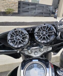 BOSS Audio Systems MRWT40 ATV UTV Marine Weatherproof Waketower System - 4 Inch Stereo Speakers, Full Range, 2 Way, Tweeters, IPX5 Rated, Sold in Pairs, Wake Tower For Boat 4 inch Speakers Black 400W 40 81ekYlZ0jTL