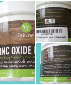 Zinc Oxide Powder Non Nano Uncoated Cosmetic Grade, 1/2 Lb 14 81emxvHhDkL