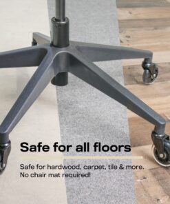 The Original Office Chair Caster Wheels Rollerblade Style (Set of 5), Safe for All Floors & Hardwood, Replacement for Desk Floor Mat, Universal Fit Modern 19 81epDXB9NKL