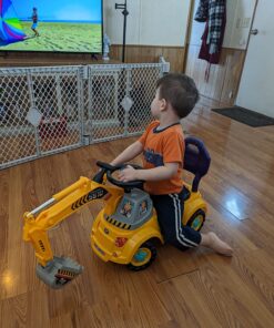 Digger Scooter, Ride-on Excavator, Pulling cart, Pretend Play Construction Truck (Color May Vary) by POCO DIVO Excavator-yellow 23 81eqHZxecGL